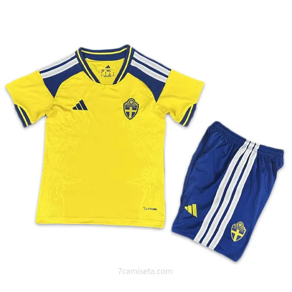 Niños Suecia Camiseta de la 1ª Equipación 2026-2027 Ganga asequible de la temporada