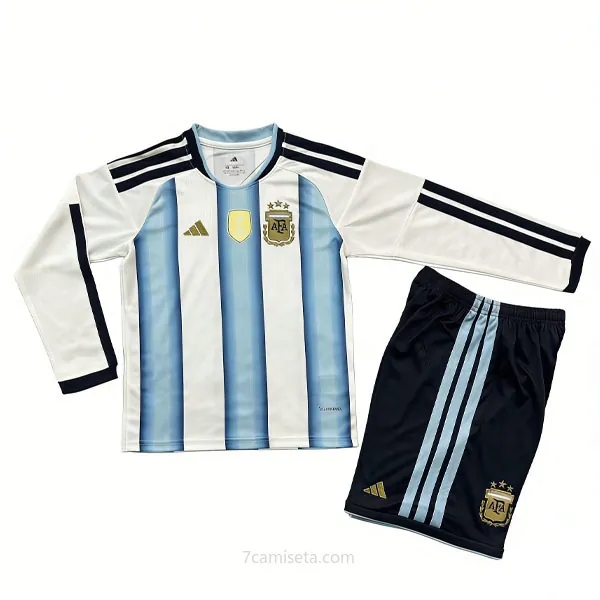 Niños Argentina Manga larga de la 1ª Equipación 2026-2027 Agarra de colección
