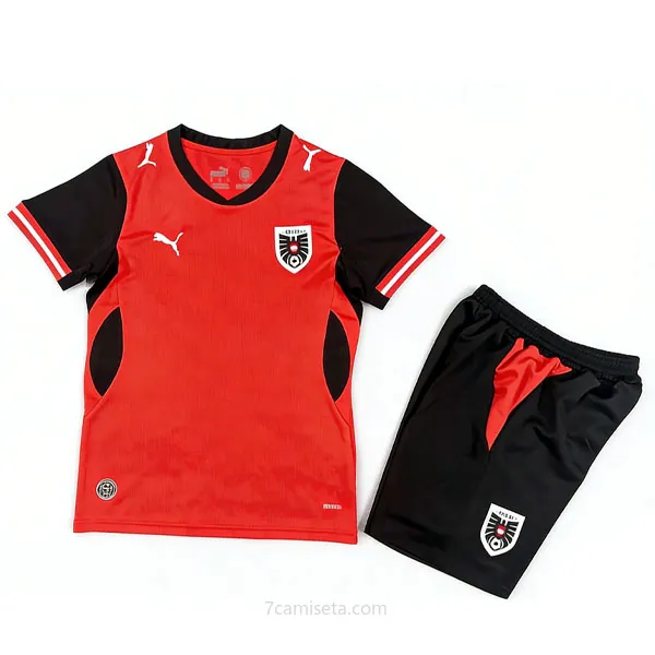 Niños Austria Camiseta de la 1ª Equipación 2026-2027 ¡¡Vaya preciaso, corre a por él!