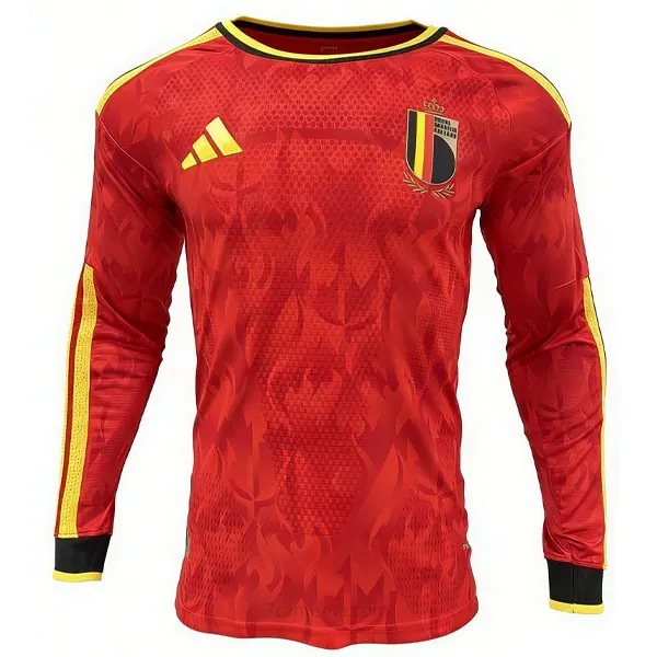 Bélgica Manga larga de la 1ª Equipación 2026-2027 Versión Jugador Consigue este ganga demencial