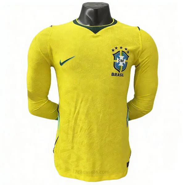 Brasil Manga larga de la 1ª Equipación 2026-2027 Versión Jugador ¡¡Cómo chollo, pide ahora!