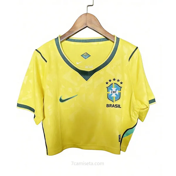 Mujer Brasil Camiseta de la 1ª Equipación 2026-2027 corto Ganga asequible como nunca
