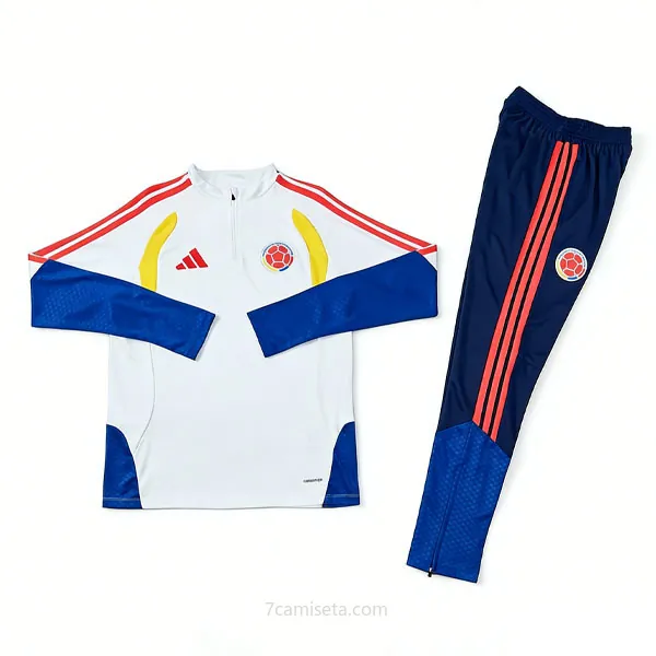Niños Colombia Strike Drill Top de la Especial Equipación 2026-2027 Blanco Bestia preciaso, date prisa como nunca