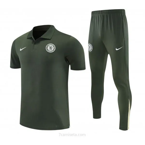 Chelsea POLO de la Especial Equipación 2026-2027 Verde oscuro ¡¡Ni te imaginas portentoso chollo de outlet!