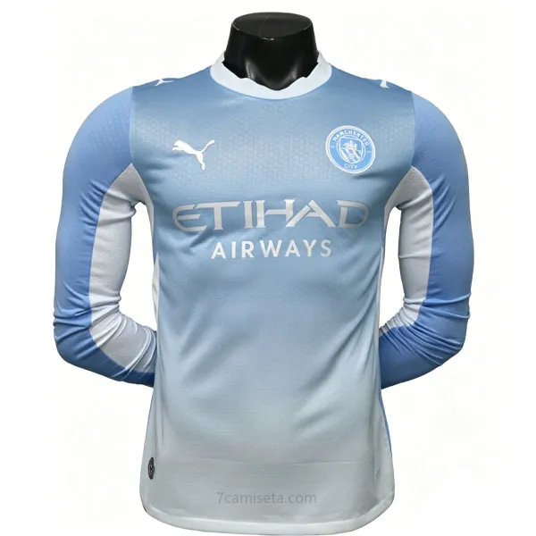 Manchester City Manga larga de la 1ª Equipación 2026-2027 Versión Jugador Rebaja, no lo pienses
