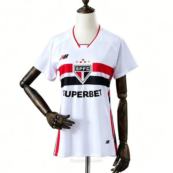 Mujer São Paulo Camiseta de la 1ª Equipación 2026-2027 Saldo maravilloso sin competencia