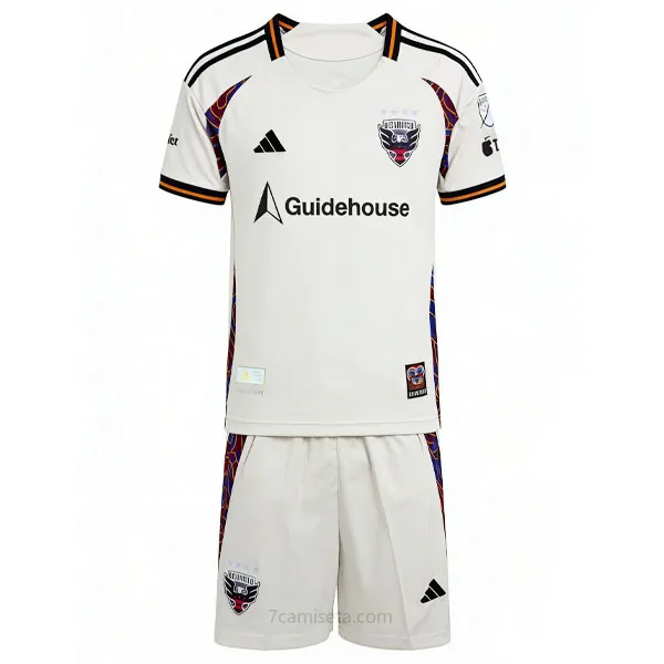 Niños D.C. United Camiseta de la 2ª Equipación 2025-2026 Descuentazo transparente