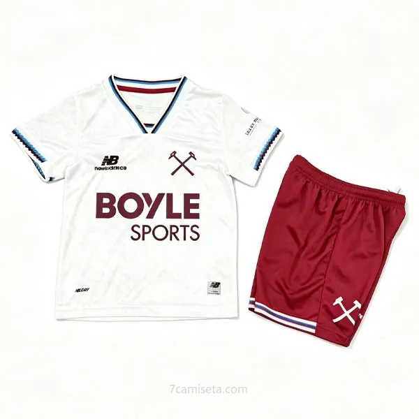 Niños West Ham United Camiseta de la 2ª Equipación 2026-2027 ¡Qué rebajón!