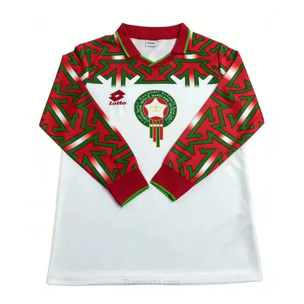 Marruecos Manga larga de la 2ª Equipación 1994-1995 Maravilloso liquidación, paga menos como nunca