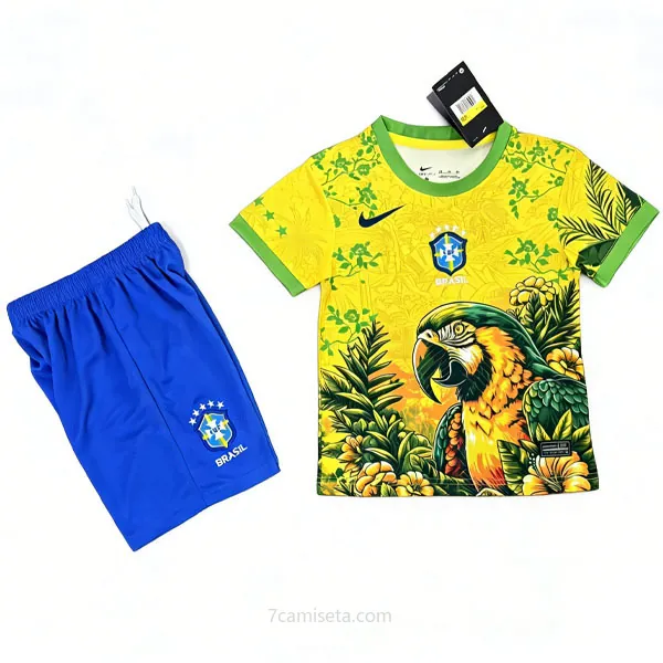 Niños Brasil Camiseta de la Especial Equipación 2026-2027 Loro Agarra este rebajón portentoso