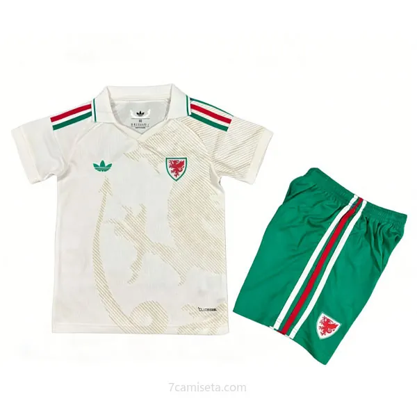 Niños Gales Camiseta de la 2ª Equipación 2026-2027 Precio alucinante