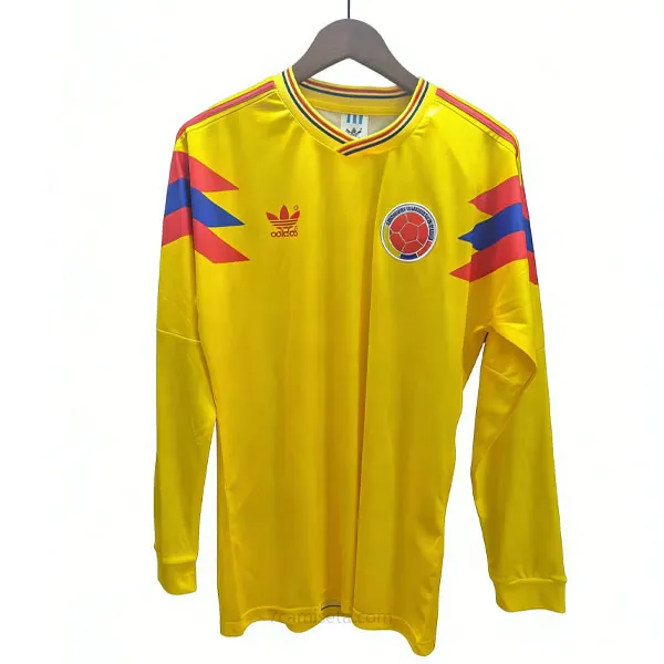 Colombia Manga larga de la 1ª Equipación 1990-1991 Simbólico chollazo, corre a por él en todo el mercado