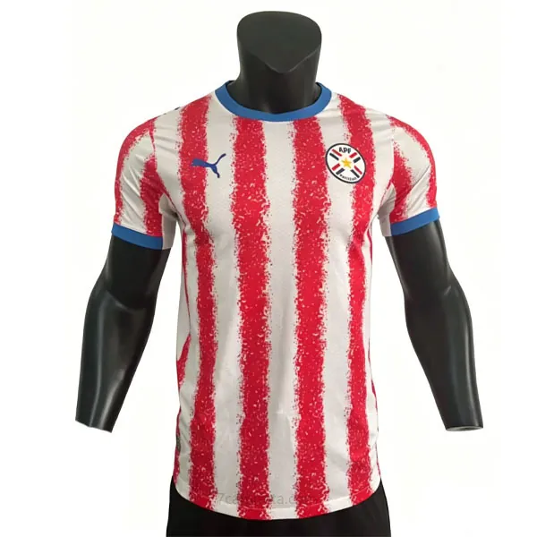 Paraguay Camiseta de la 1ª Equipación 2026-2027 Versión Jugador Consigue de risa