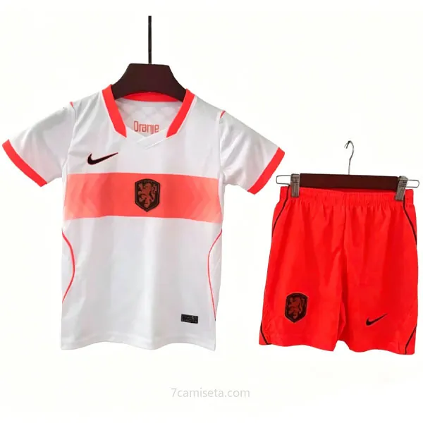 Niños Países Bajos Camiseta de la 2ª Equipación 2026-2027 ¡¡Cómo prodigioso rebaja hasta fin de existencias!
