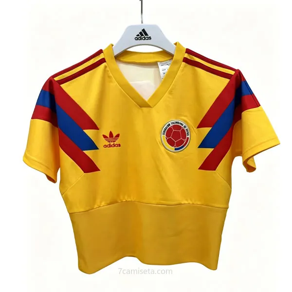 Mujer Colombia Camiseta de la 2ª Equipación 1990-1991 Corto ¡¡Qué increíble gangaza antes de que se acabe!