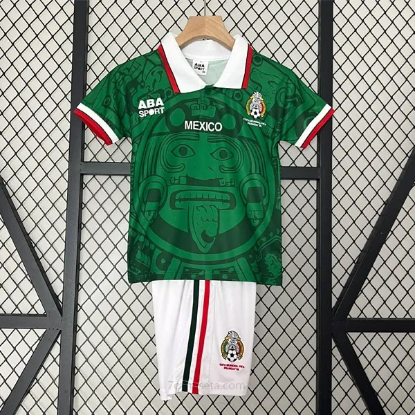 Camiseta México Replica Primera Ropa Retro Niño 1998 Liquidación brutal