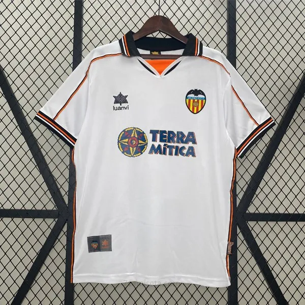 Camiseta Valencia Replica Primera Ropa Retro 1999-2000 Bicoca, activa