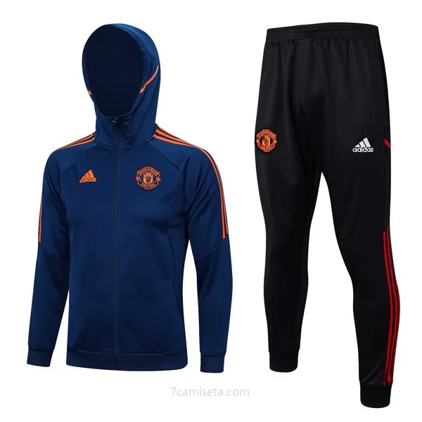 Chaqueta Con Capucha Manchester United 2024 Azul Rebajado chollo, consigue antes de que se acabe