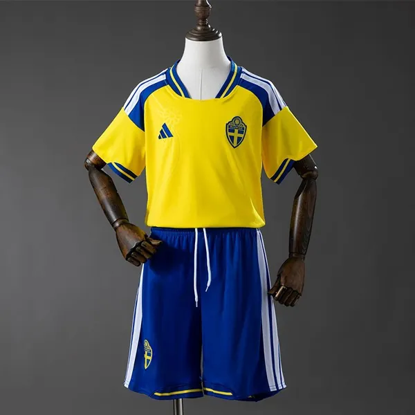 Camiseta Suecia Replica Primera Ropa Niño 2026 ¡¡Vaya excelente gangaza calidad asegurada!
