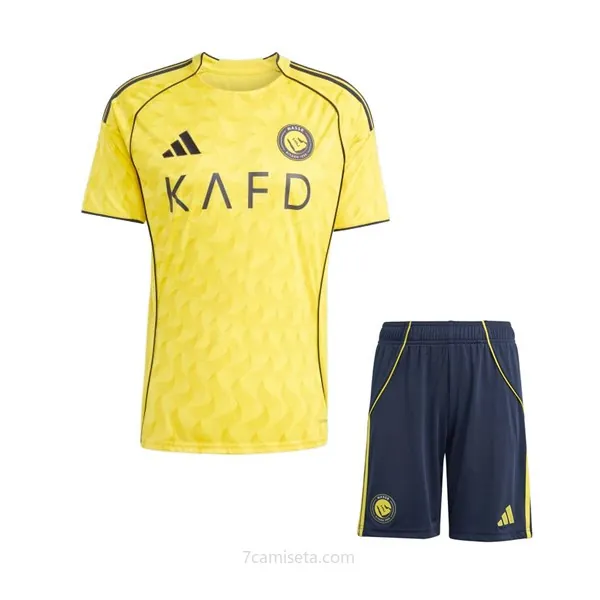 Camiseta Al-Nassr FC Replica Primera Ropa Niño 2025-26 Bicoca sensacional de fábrica