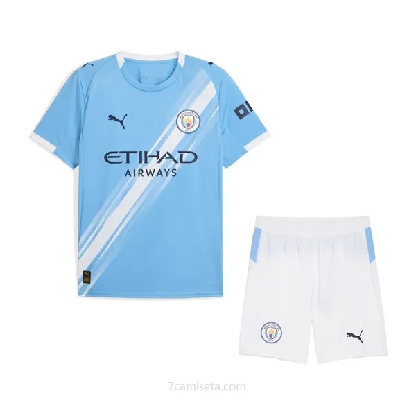 Camiseta Manchester City Replica Primera Ropa Niño 2025/26 Precio, aprovéchalo