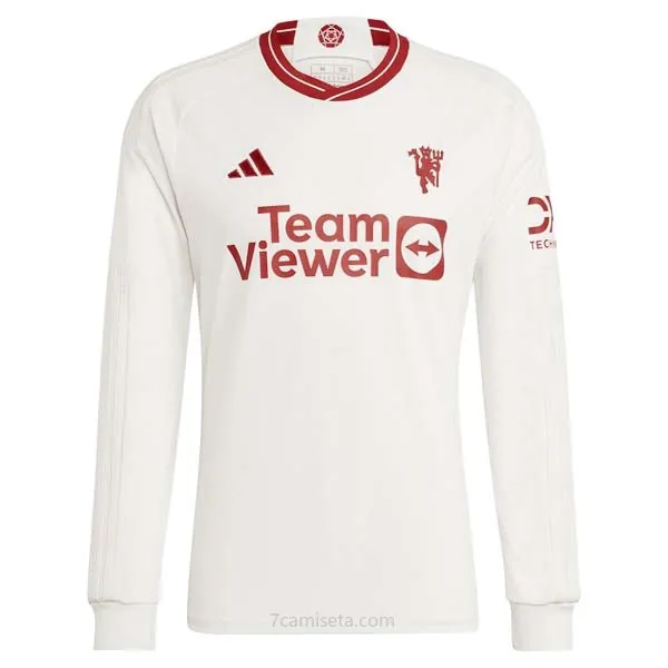 Camiseta Manchester United Replica Tercera Ropa ML 2023/24 Descuento genial de colección