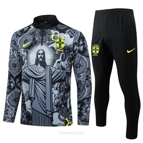 Sudadera De Training Brasil 2024/25 Gris 3 Aprovéchala ya este preciaso inmejorable