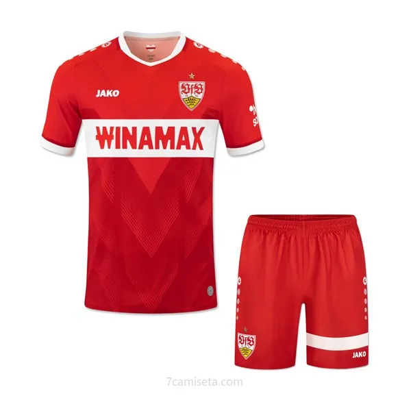 Camiseta VfB Stuttgart Replica Segunda Ropa Niño 2024/25 Descuento, no lo pienses