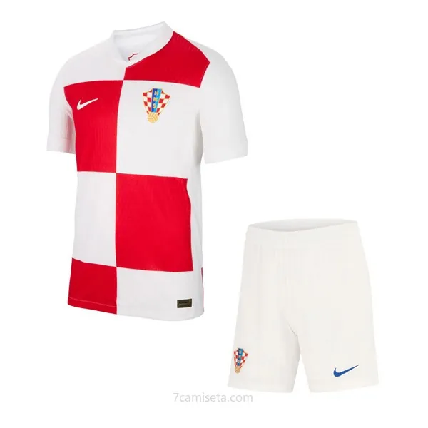 Camiseta Croacia Replica Primera Ropa Niño 2024 ¡¡Cómo saldazo, hazte con él!