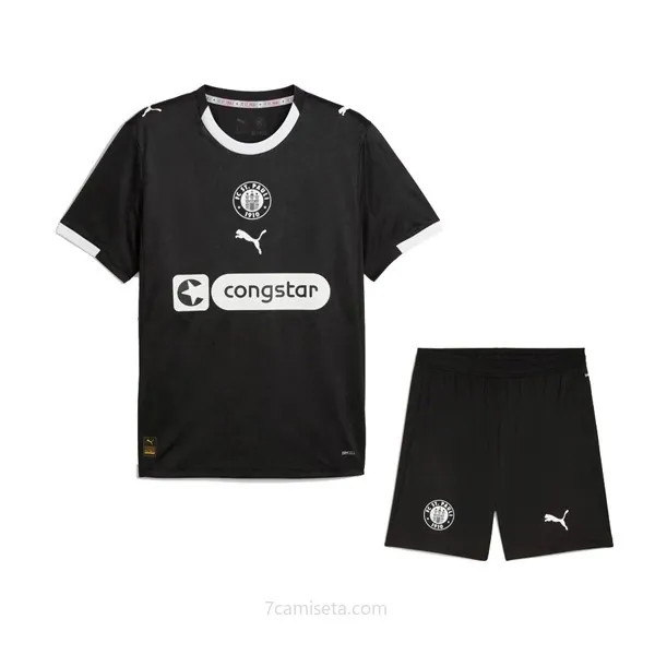 Camiseta St Pauli Replica Tercera Ropa Niño 2025/26 Formidable descuento, aprovéchala ya de outlet