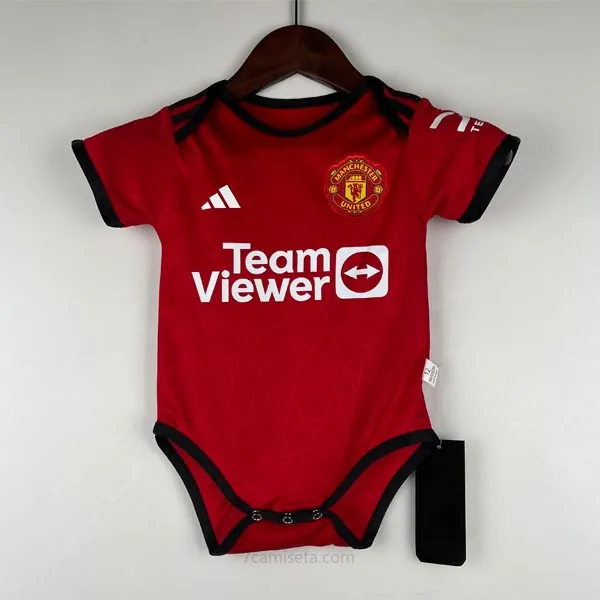 Camiseta Manchester United Replica Primera Ropa Bebé 2023/24 Liquidación soberbio