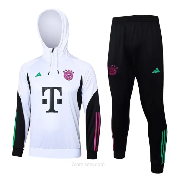 Sudadera Con Capucha Bayern Munich 2024 Blanco ¡¡Qué genial precio de la temporada!