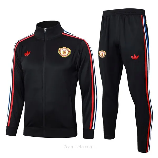 Chandal Manchester United 2024/25 Negro 3 Inmejorable rebaja, paga menos más barato que nunca