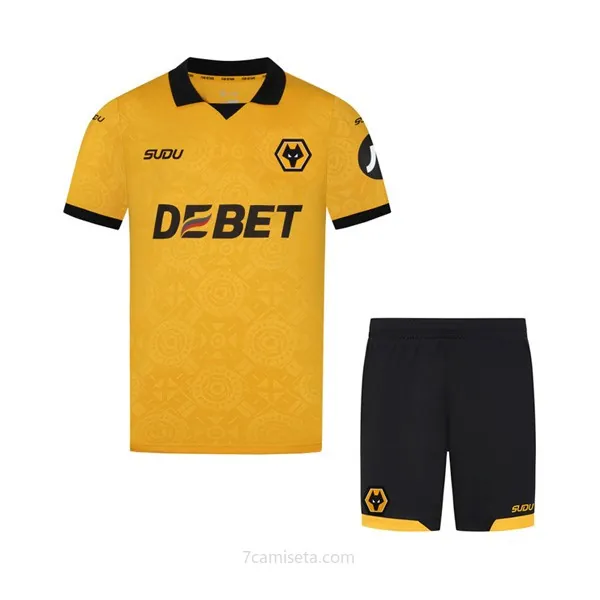 Camiseta Wolves Replica Primera Ropa Niño 2025/26 Preciaso insuperable en todo el mercado