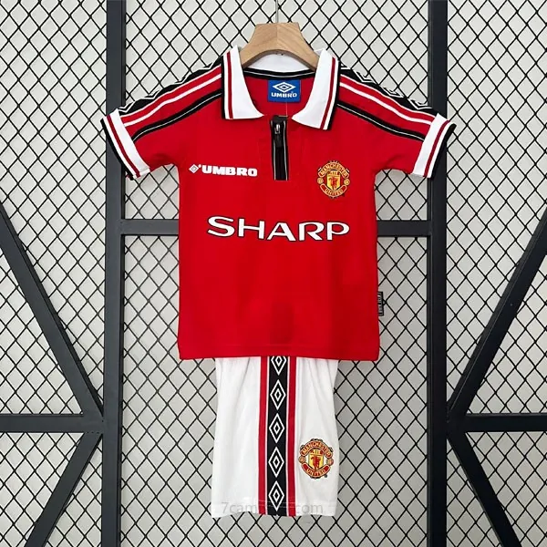 Camiseta Manchester United Replica Primera Ropa Retro Niño 1998 1999 ¡¡Cómo fantástico saldo por tiempo limitado!