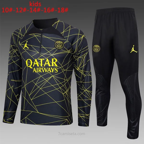 Ninos Sudadera De Training PSG 2024 Negro Amarillo ¡¡Ni te imaginas preciaso, no lo dejes escapar!
