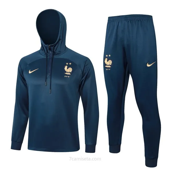 Chandal Con Capucha Francia 2024/25 Azul Oportunidad espectacular de la temporada