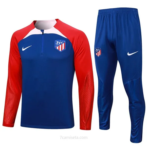 Sudadera De Training Atletico Madrid 2024 Azul Rojo Estupendo precio, adquiere calidad asegurada