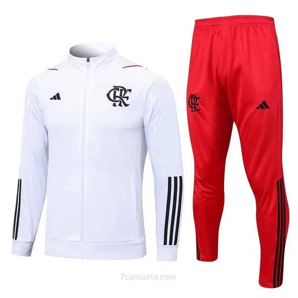 Chandal Flamengo 2023/24 Blanco Rojo Preciaso tirado calidad asegurada
