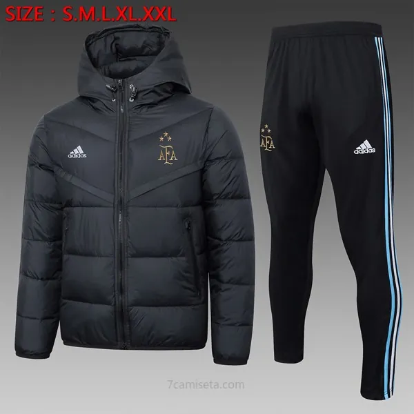 Abrigo Plumón Argentina Conjunto Completo 2024/25 Negro 2 ¡¡Qué descuento, llévatelo!