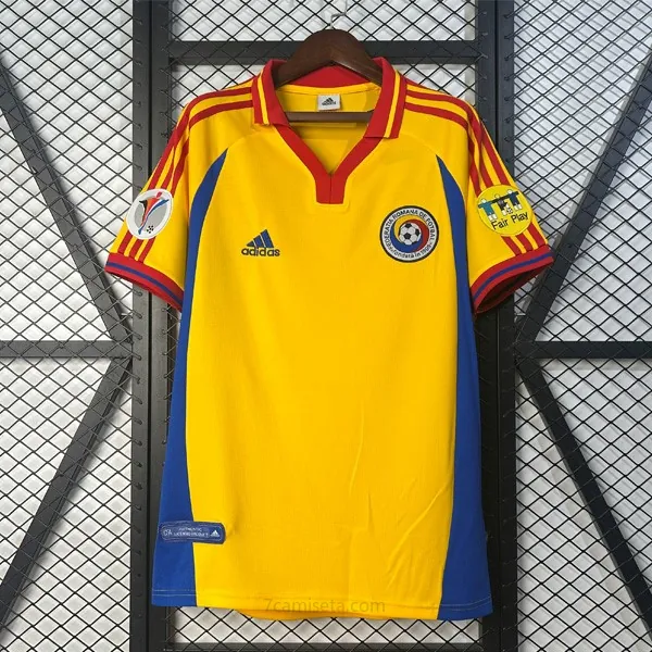 Camiseta Romania Replica Primera Ropa Retro 2000 Ridículo ganga, llévatelo en toda la red