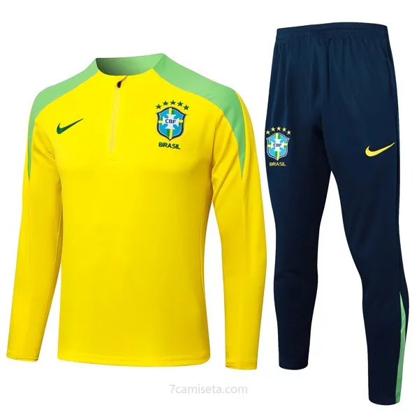 Sudadera De Training Brasil 2024/25 Amarillo Verde 3 Reserva este chollo humilde