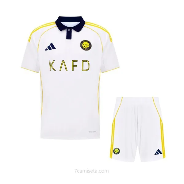 Camiseta Al-Nassr FC Replica Tercera Ropa Niño 2025/26 ¡¡Cómo preciaso, benefíciate!