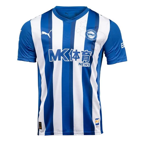 Camiseta Deportivo Alavés Replica Primera Ropa 2025/26 Inmejorable saldo, atrapa de la temporada