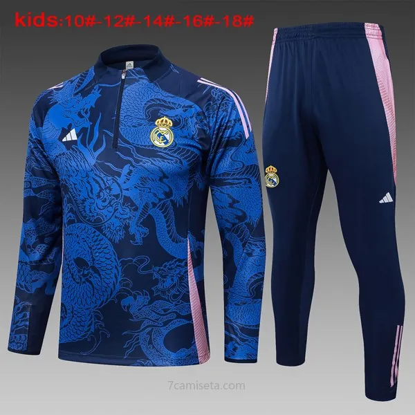 Niños Sudadera De Training Real Madrid 2024/25 Azul 3 Rebajón magnífico