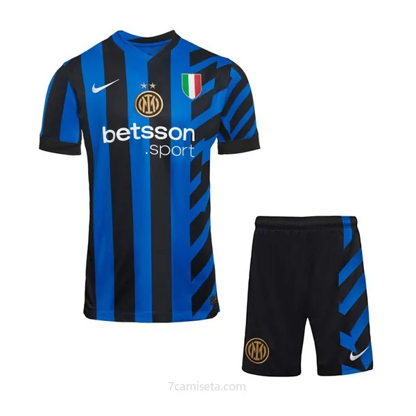 Camiseta Inter Milan Replica Primera Ropa Niño 2024/25 ¡¡Cómo ganga, gasta menos!