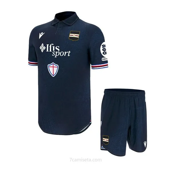 Camiseta Sampdoria Replica Tercera Ropa Niño 2025/26 ¡¡Menudo/a prodigioso saldo hasta fin de existencias!