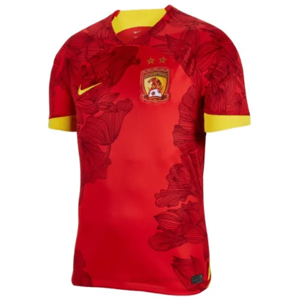 Camiseta Guangzhou FC Replica Primera Ropa 2023/24 Bicoca milagroso en toda la red