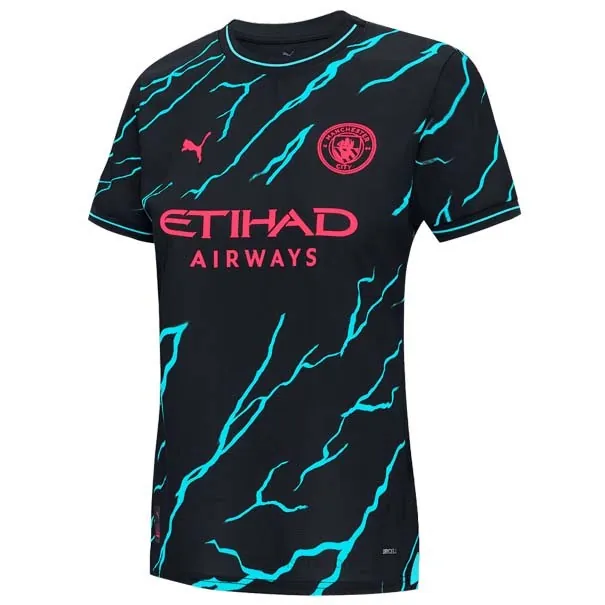 Camiseta Manchester City Replica Segunda Ropa Mujer 2023/24 Llévatelo este preciaco soberbio