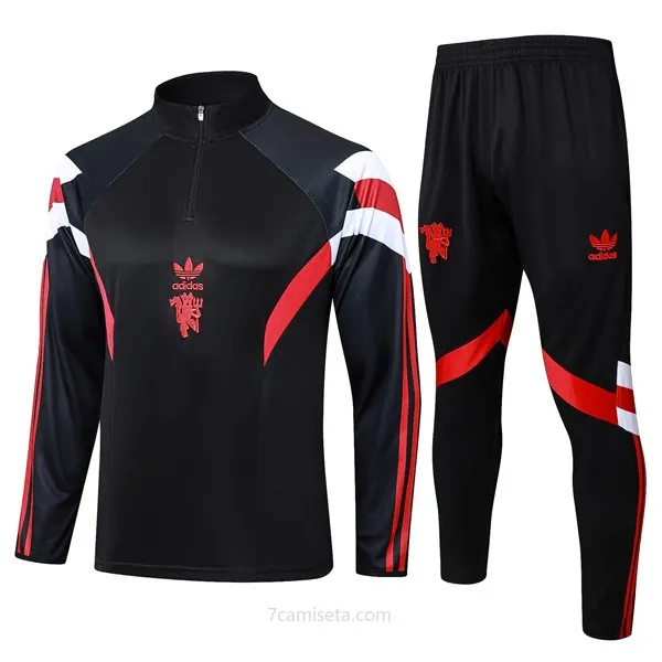 Sudadera De Training Manchester United 2024/25 Negro Rojo Gangaza ridículo de outlet